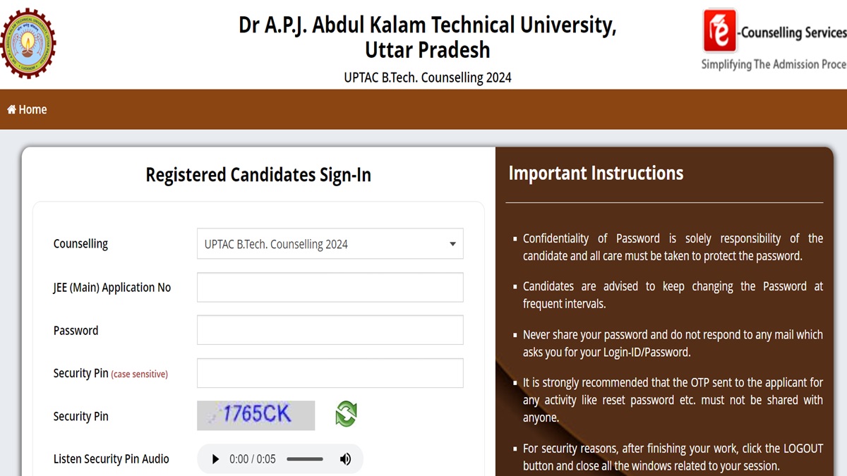 UPTAC BTech Counselling 2024 Registration Extended to July 17, Apply At