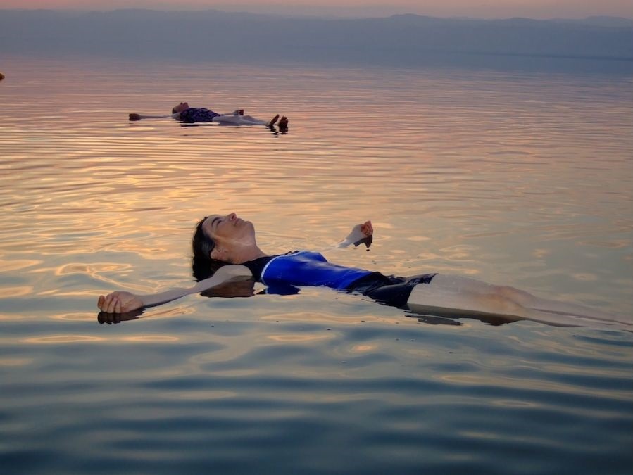 dead sea floating