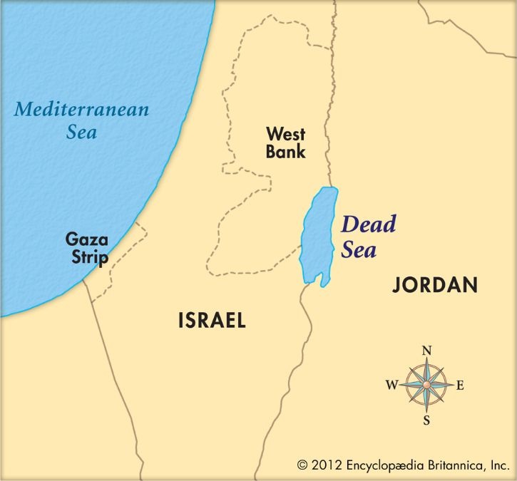 dead sea map