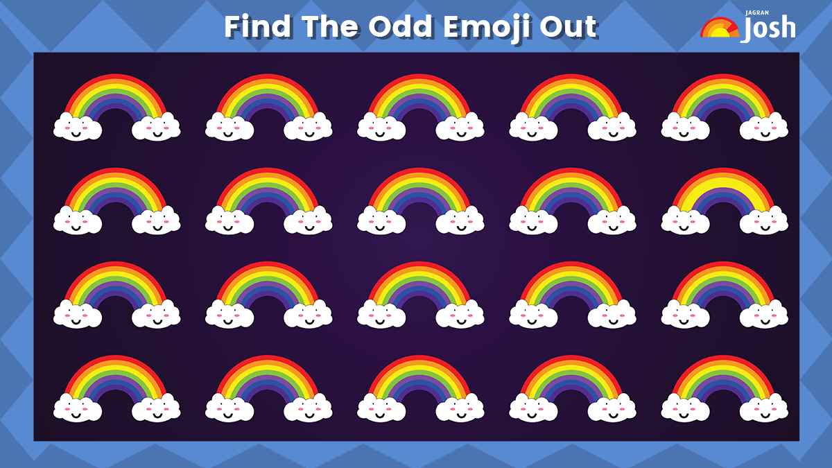 Optical Illusion: Find the odd rainbow in the picture in 5 seconds!