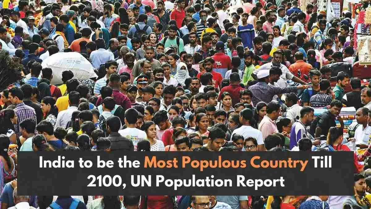 The UN data shows that India's population will start to decrease between January and July 2062.