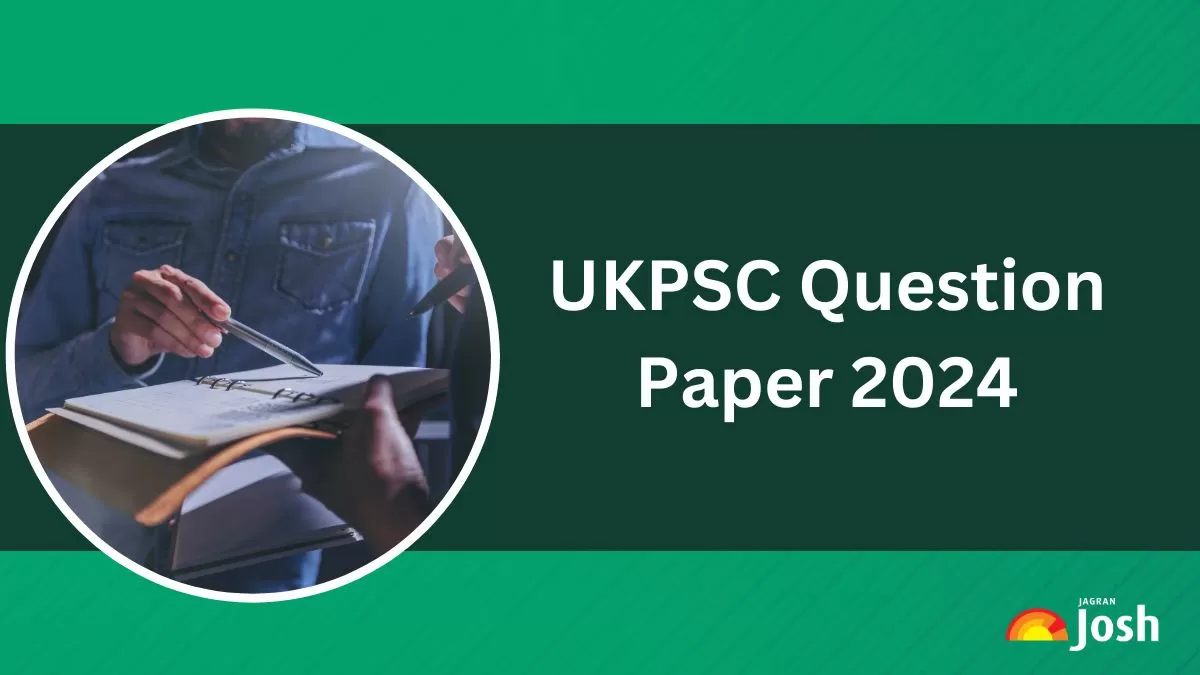 Download UKPSC Question Paper 2024 here