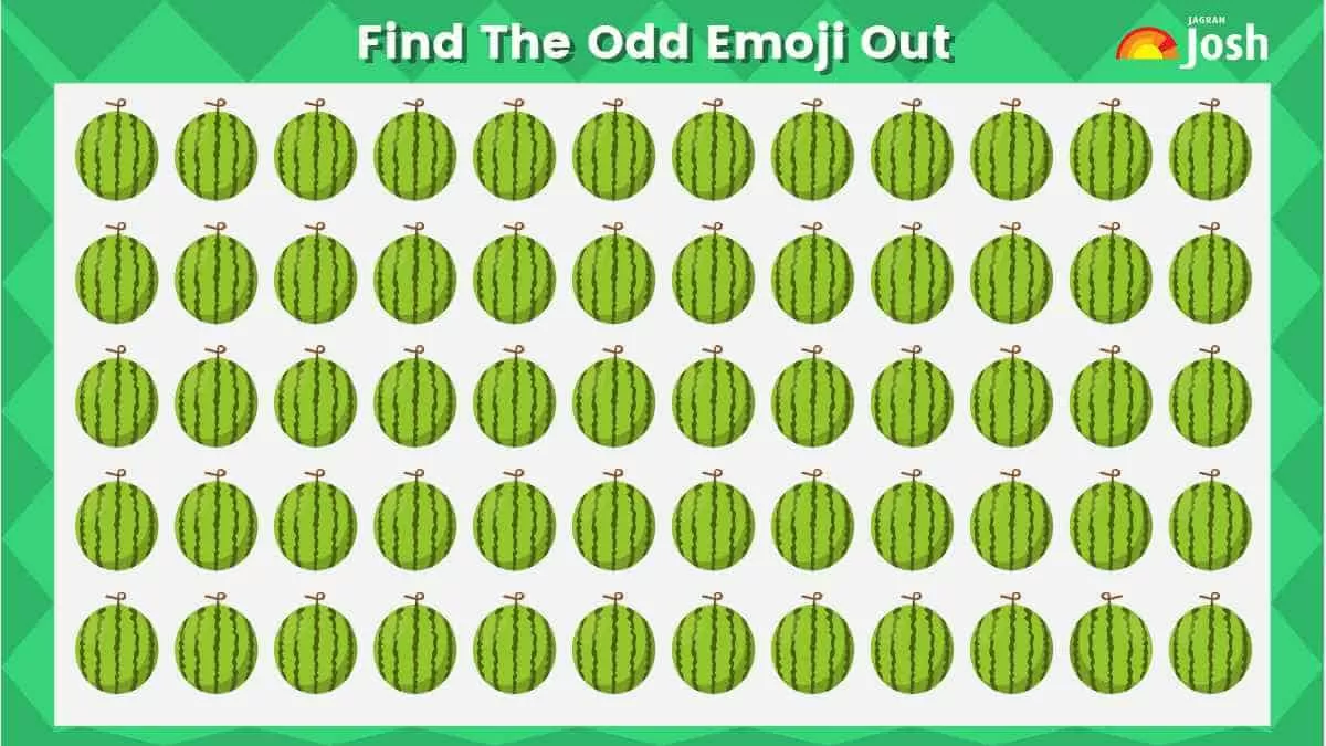 Find the odd watermelon emoji