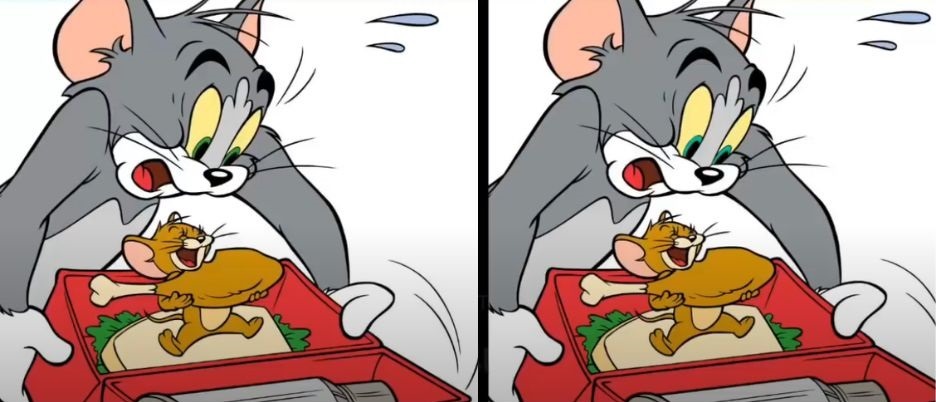 tom and jerry spot the difference brain teaser