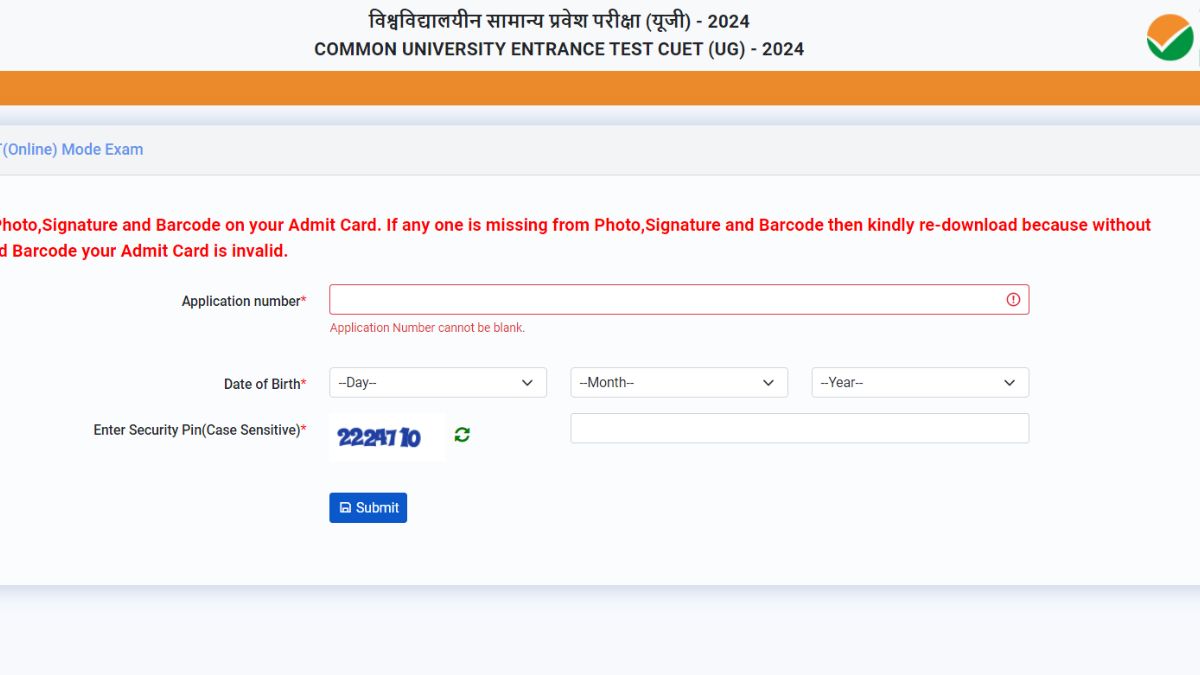 CUET UG 2024 Admit Card Out at exams.nta.ac.in