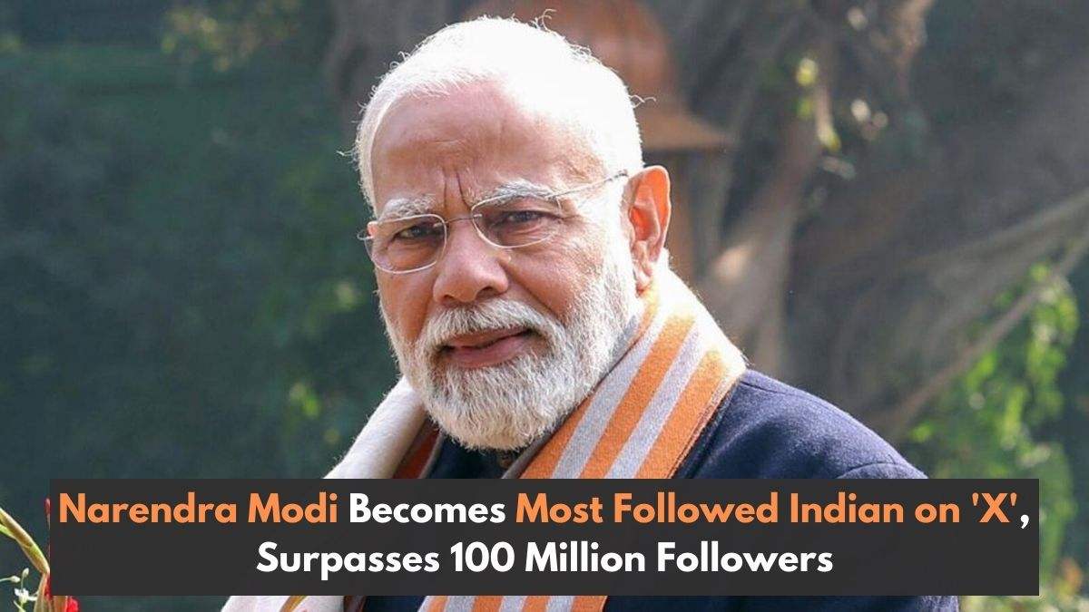 Narendra Modi Becomes Most Followed Indian on 'X', Surpasses 100 Million Followers