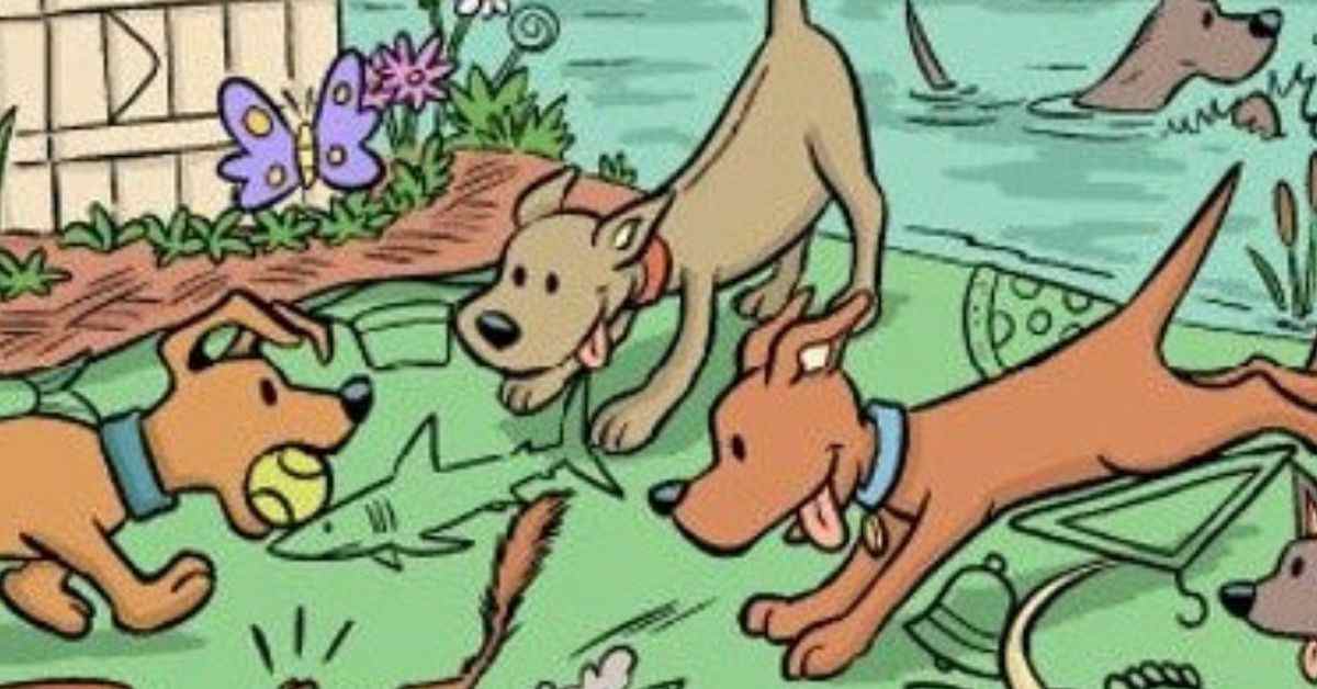 Seek and Find Puzzle: Can You Find the Lost Magnet in a Sea of Wagging Tails?