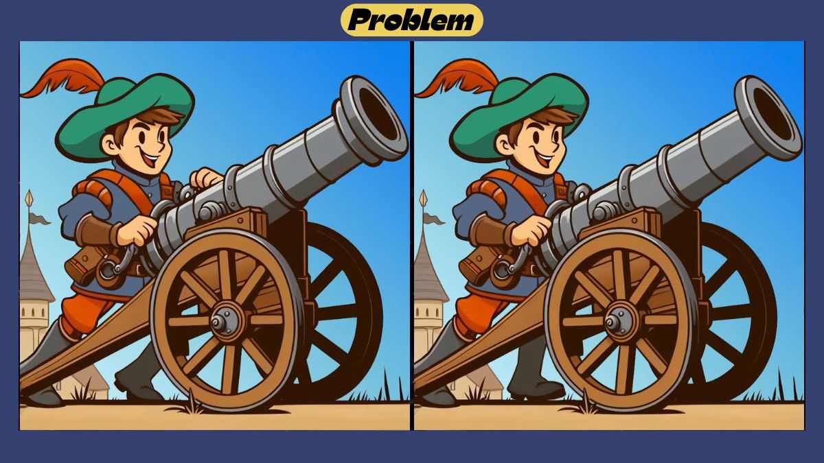 Find 3 Differences in 47 Seconds in This Cannon Firing Scene