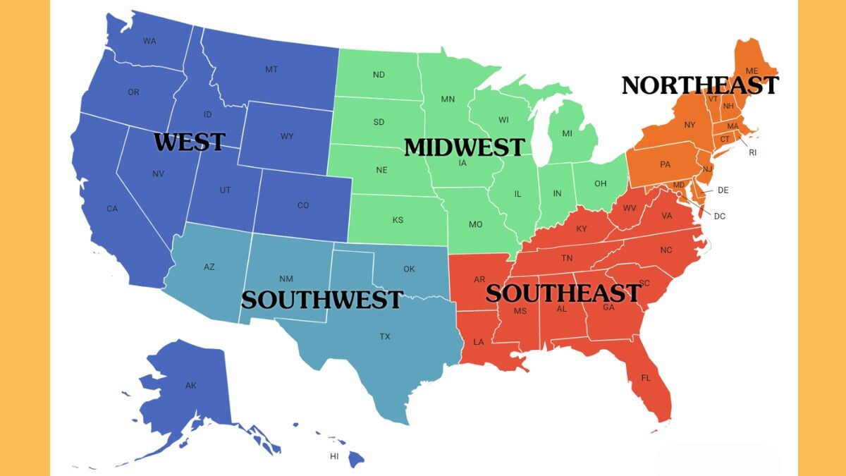 Regions of the United States - Complete List, History, and Importance