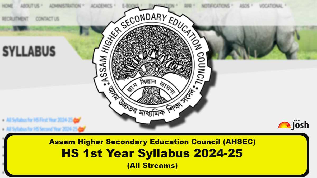 Assam HS 1st Year Syllabus 2024-25: Download AHSEC Class 11 All Subject ...