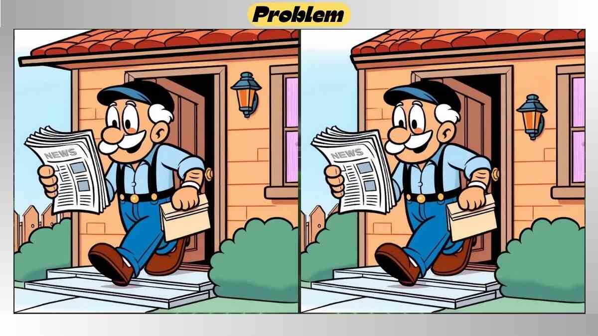 Find 3 Differences in 48 Seconds in This Newspaper Reading Picture