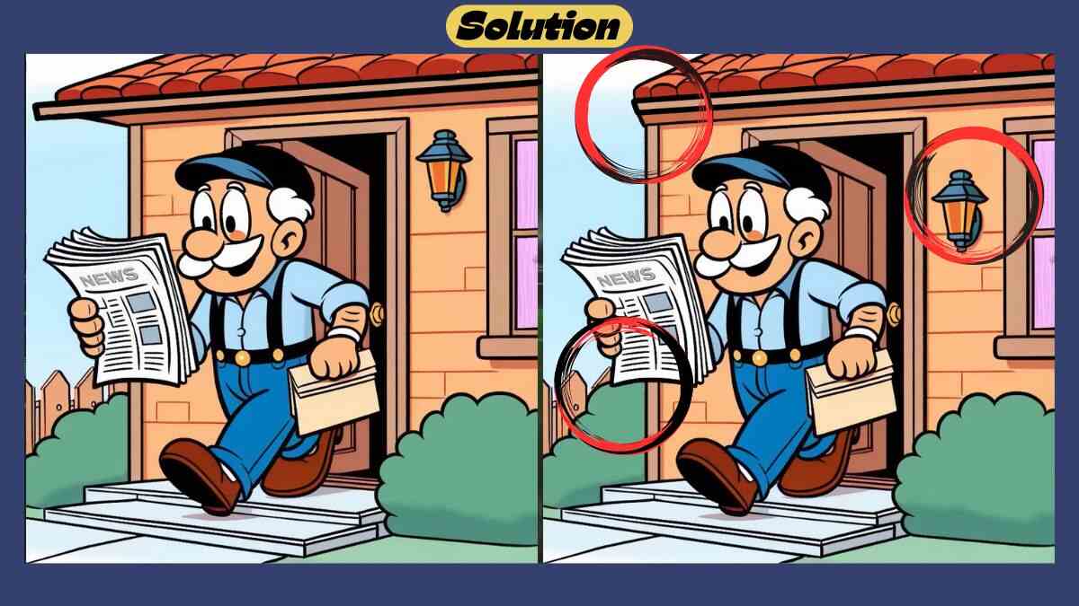 Find 3 Differences in 48 Seconds in This Newspaper Reading Picture