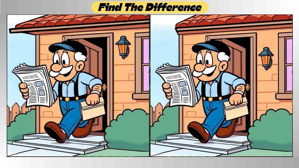 Spot 3 Differences Between Newspaper Reading Pictures in 48 Seconds