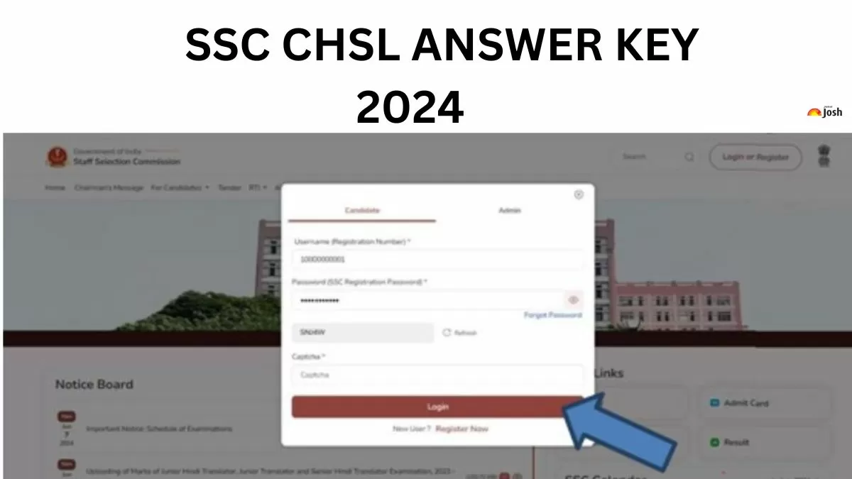 SSC CHSL Answer Key 2024 Download at ssc.gov.in