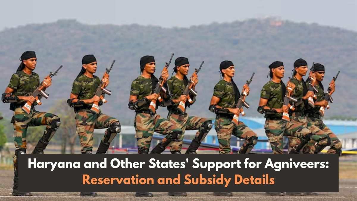 Haryana and Other States' Support for Agniveers: Reservation and Subsidy Details