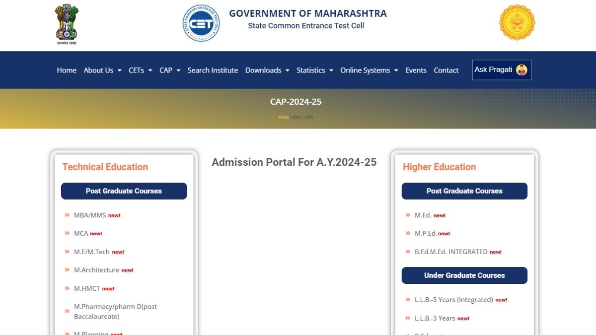 MH CET Law CAP Schedule 2024 Released at cetcell.mahacet.org
