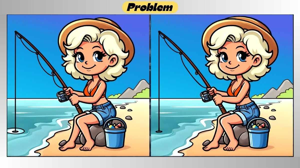 Find 3 Differences in 49 Seconds in This Rod Fishing Picture