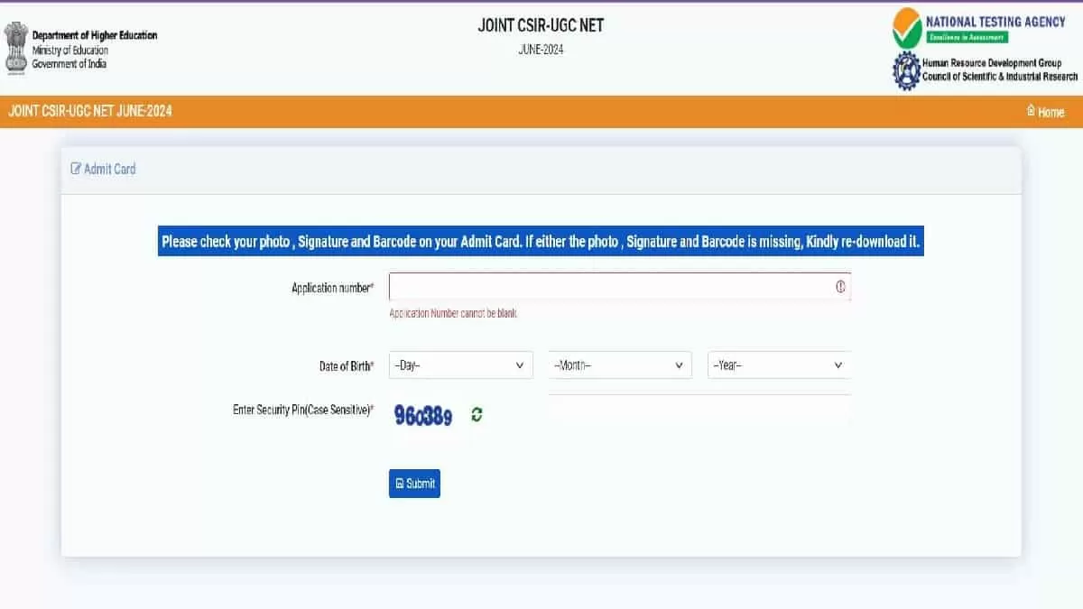 CSIR UGC NET Admit Card 2024 OUT at csirnet.nta.ac.in, Download Call ...