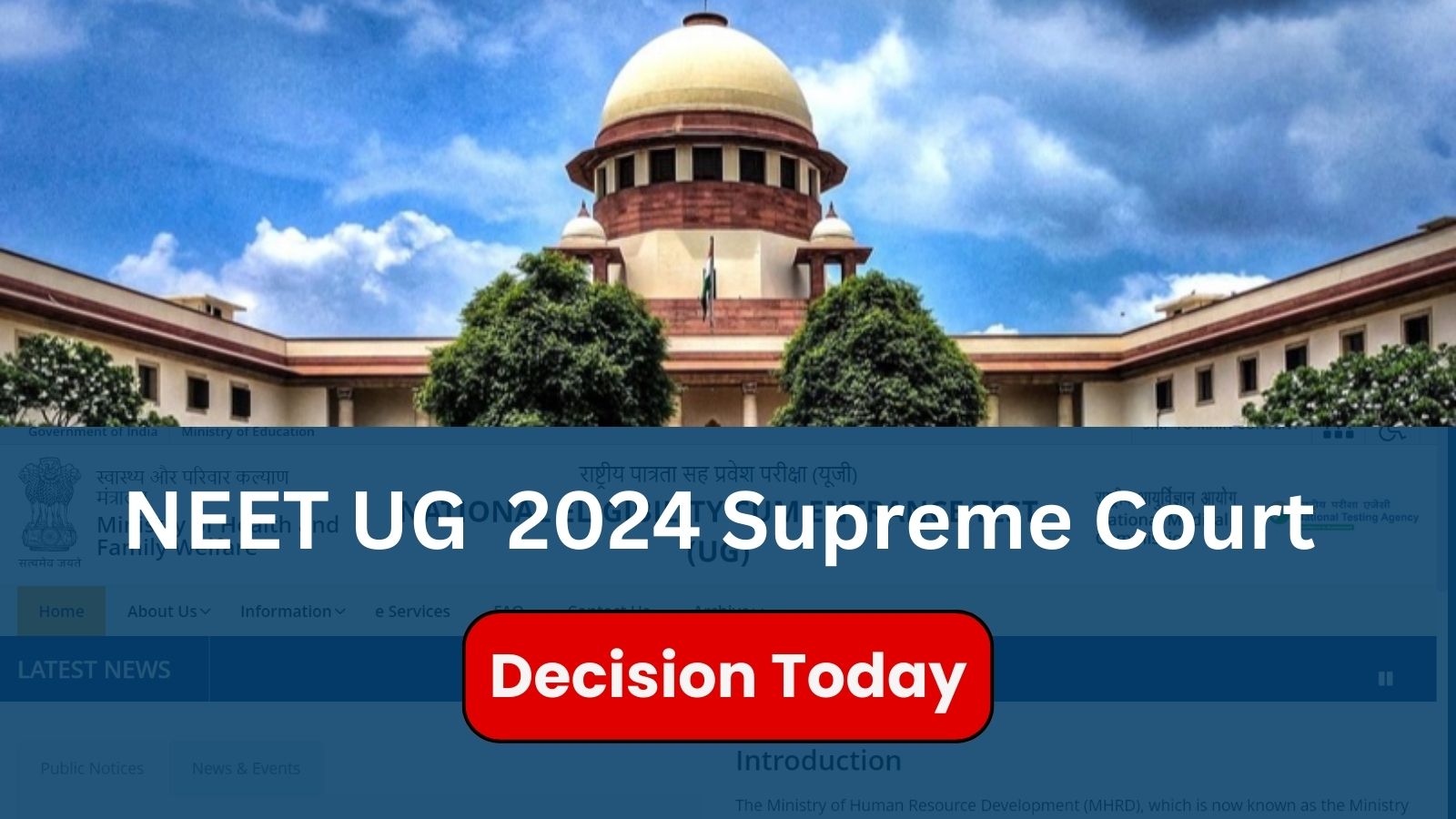 NEET UG 2024 Supreme Court Verdict No ReExam, 'Sanctity Not Breached