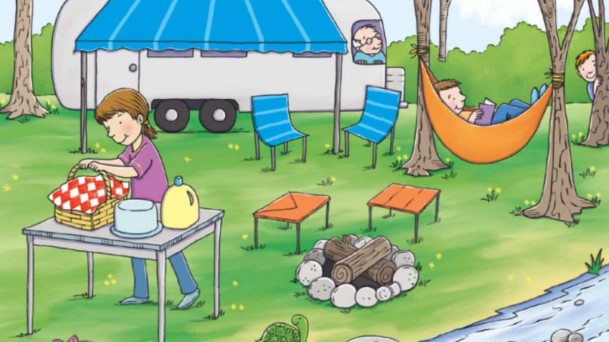 Picture Puzzle IQ Test: Use Your Razor Sharp Eyes To Spot The Needle In This Camping Scene In 15 Seconds!