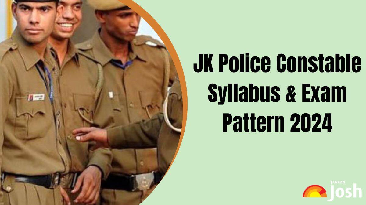 JK Police Constable Syllabus 2024 and Exam Pattern, Syllabus PDF Download