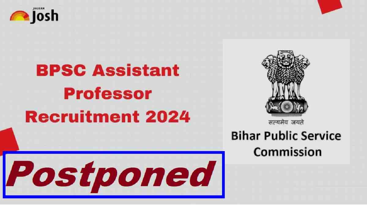 BPSC Assistant Professor Recruitment 2024 Postponed till further notice: Download Notice pdf  