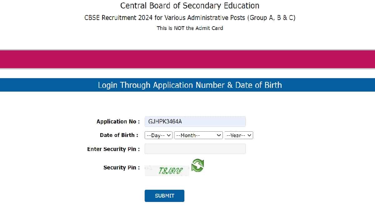 CBSE Admit Card 2024: Download Group A, B, C Recruitment City Intimation Slip at cbse.gov.in
