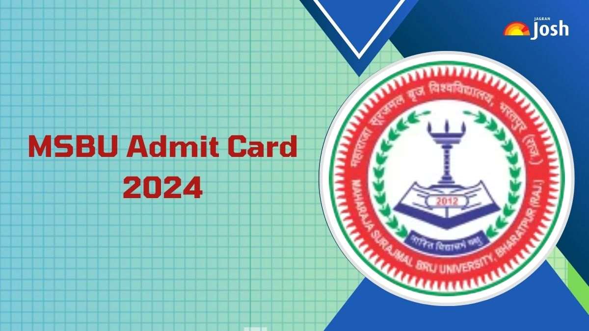 MSBU Admit Card 2024 OUT at msbrijuniversity.ac.in; Direct Link to Download UG and PG Hall Ticket PDF