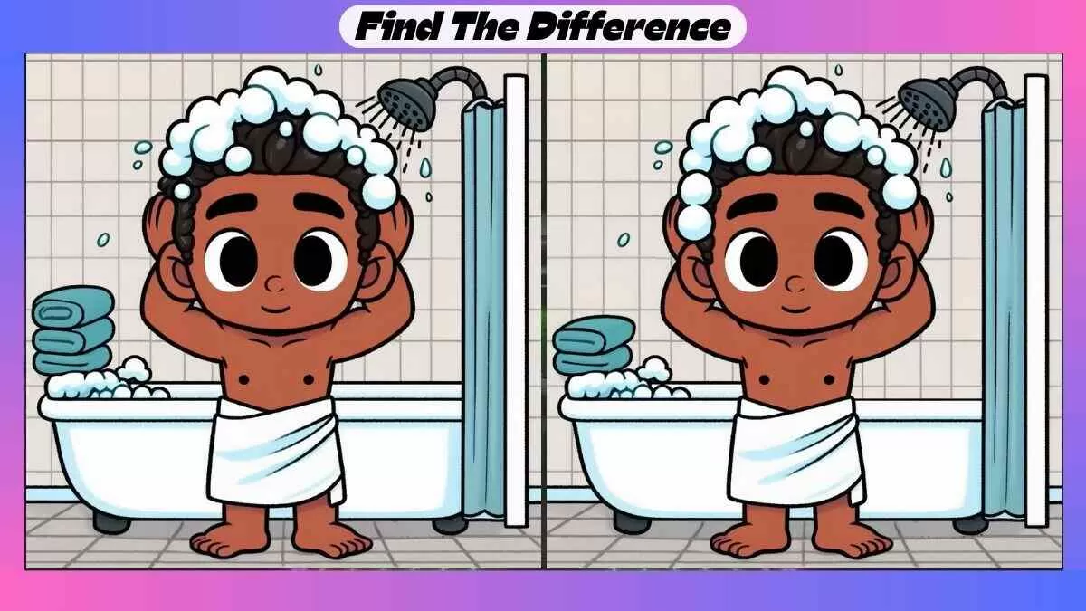 Find 3 Differences in 53 Seconds in This Bathing Picture