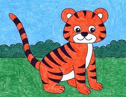 International Tiger Day: Check Pictures for Kids Drawing and Colouring ...