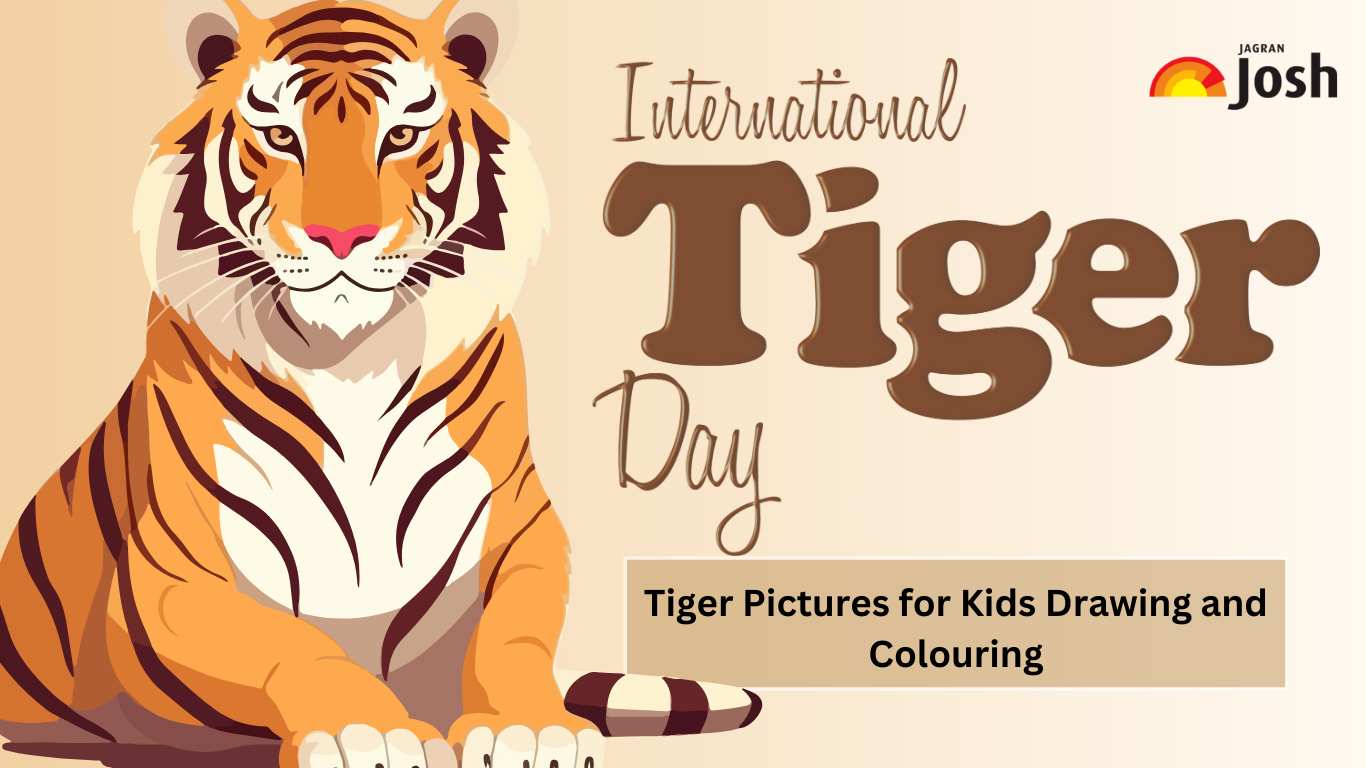 International Tiger Day: Pictures for Kids Drawing and Colouring for Students