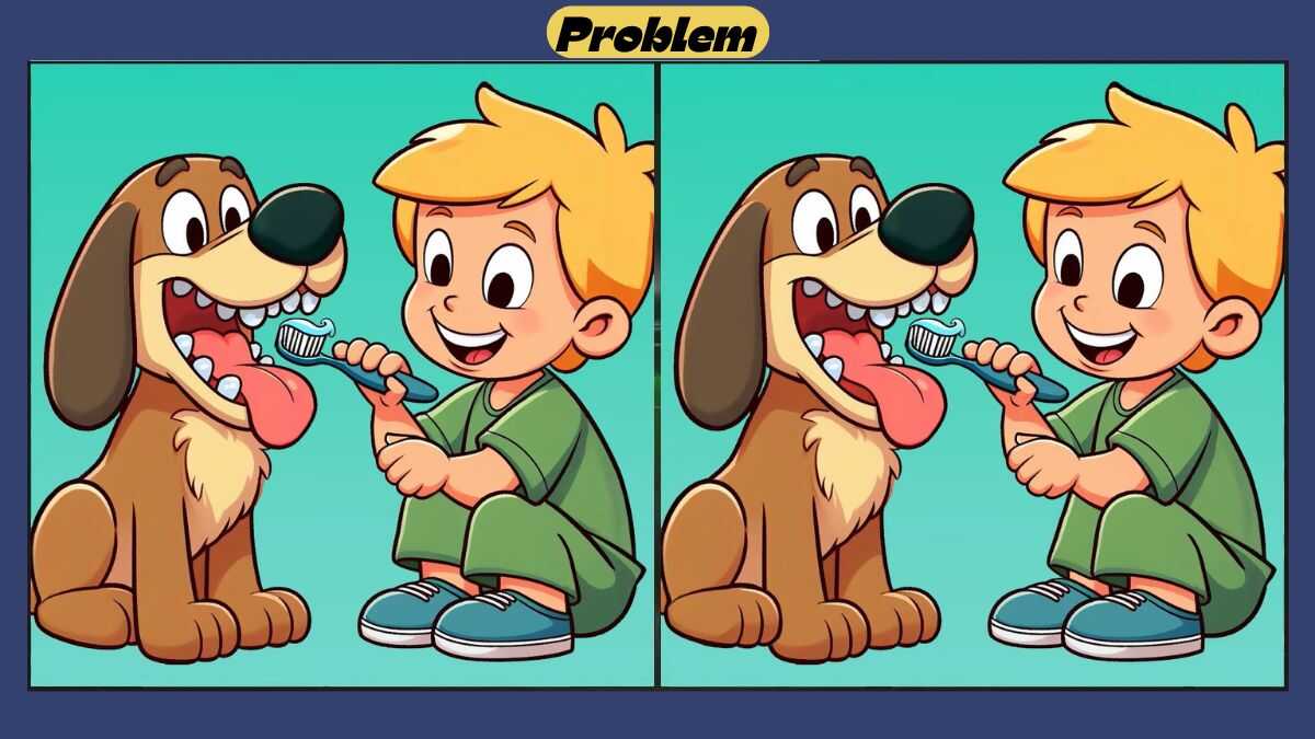 Find 3 Differences in 36 Seconds in This Teeth Cleaning Scene