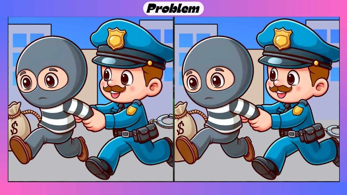 Find 3 Differences in 54 Seconds in This Robbery Picture