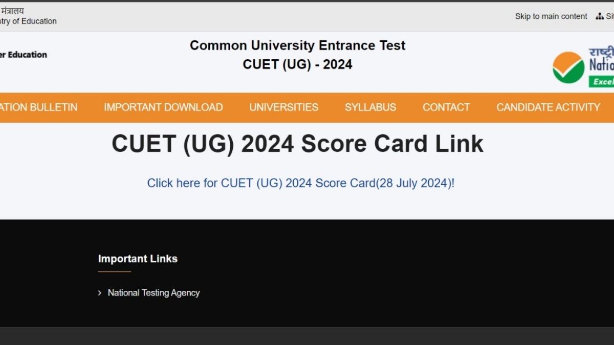 NTA CUET Result 2024 Download Link Active Now at exams.nta.ac.in, Check Latest Updates