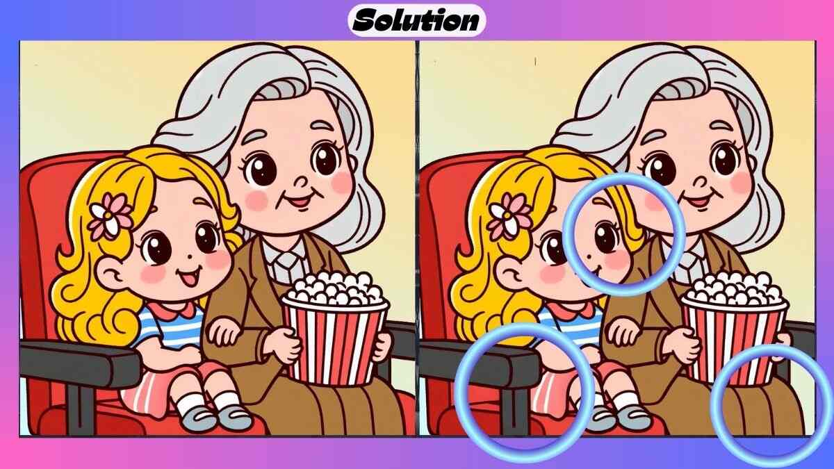 Find 3 Differences in 56 Seconds in This Movie Night Picture