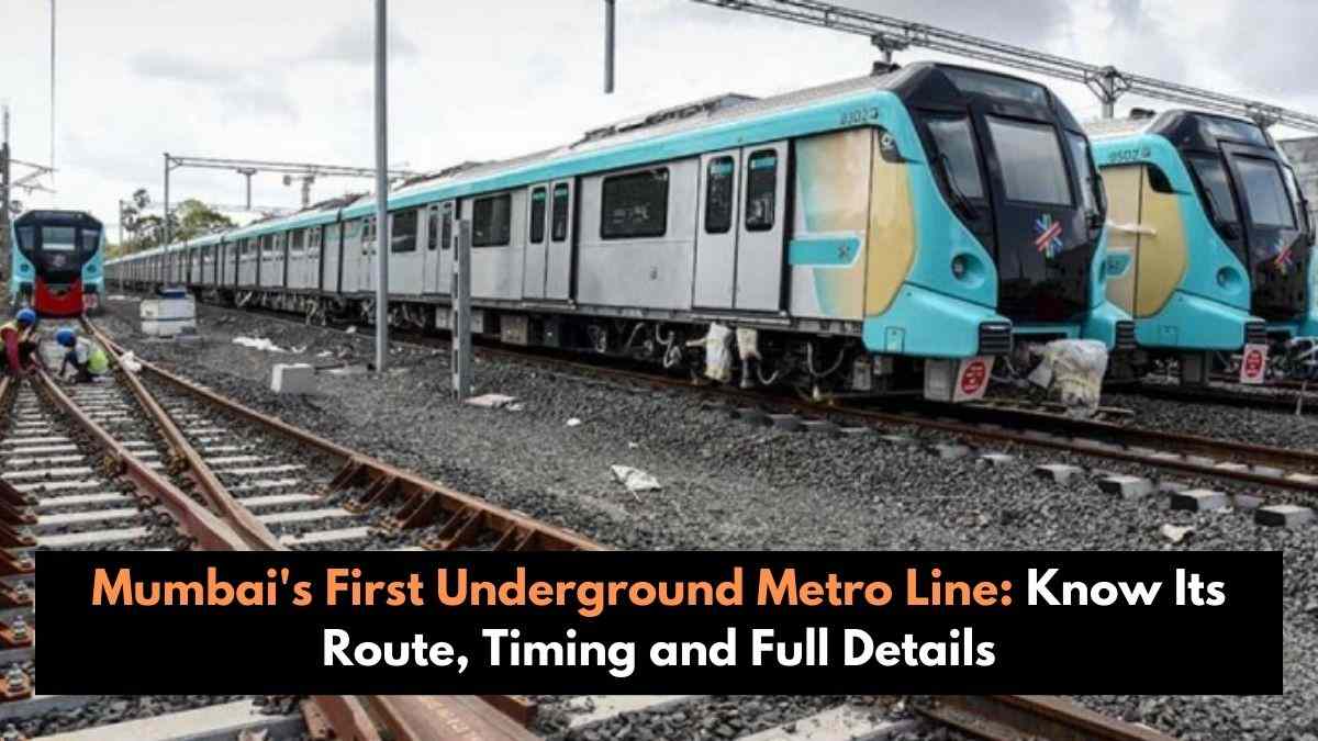 Mumbai's First Underground Metro Line Know Its Route, Timing and Full ...