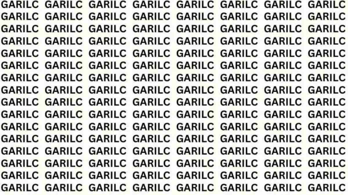 Optical Illusion IQ Test: Can You Spot The Correct Spelling Of 'GARLIC' In 5 Seconds?