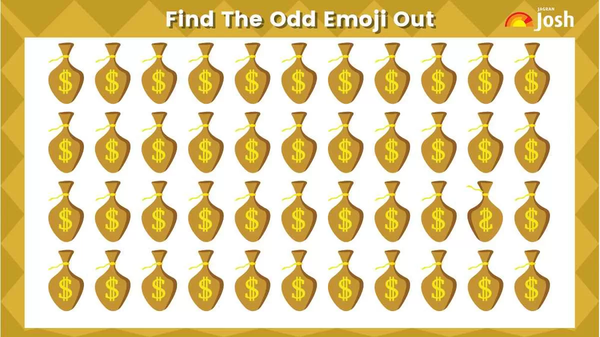 Find the odd money bag emoji