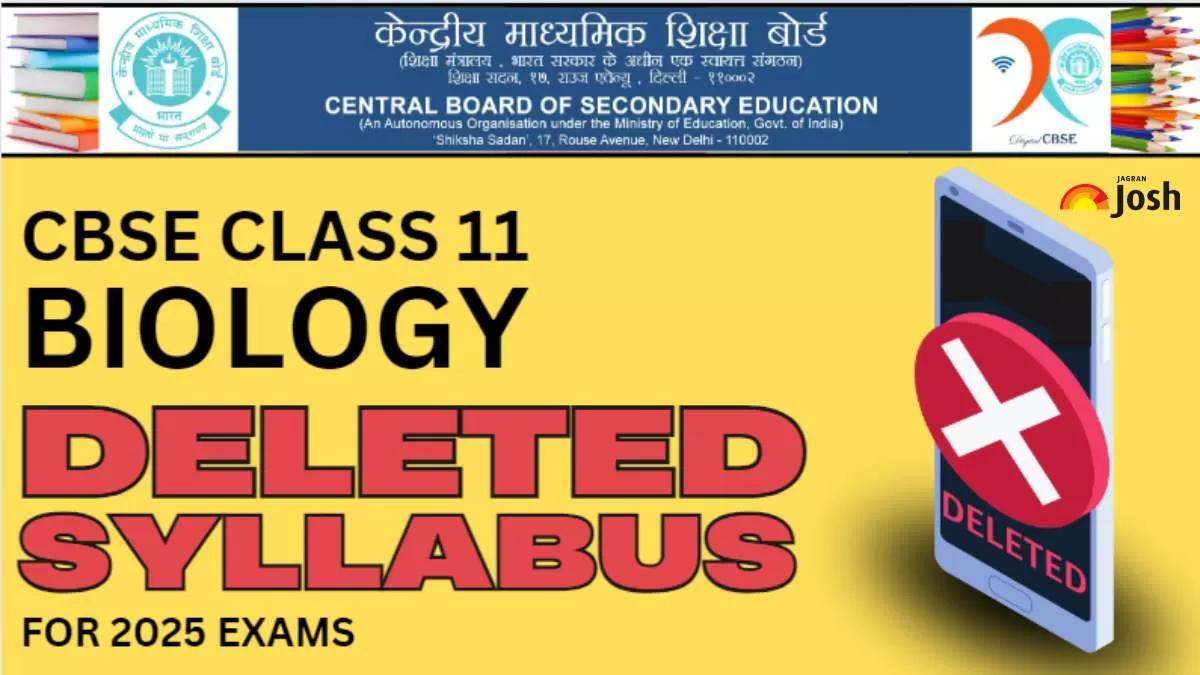 Get here CBSE Class 11 Biology Deleted Syllabus 2024-25