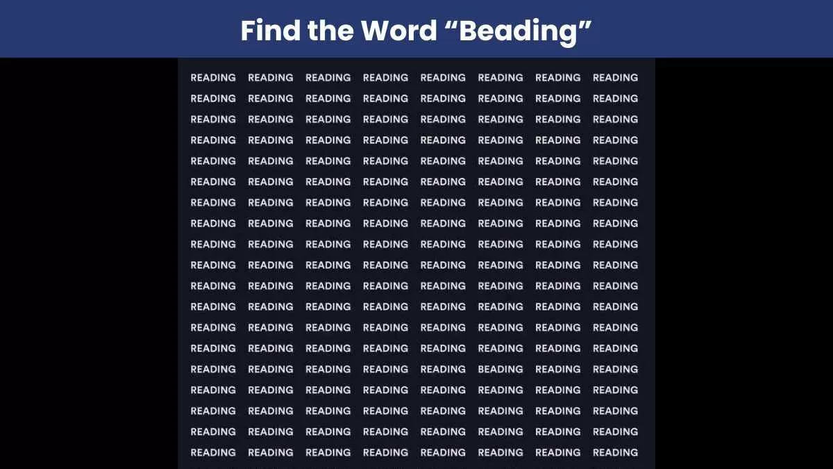 Find beading in 7 seconds