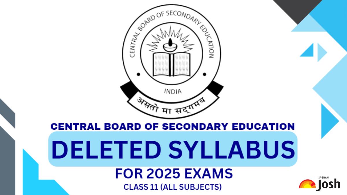 CBSE Class 11 Deleted Syllabus For 2025 Exams