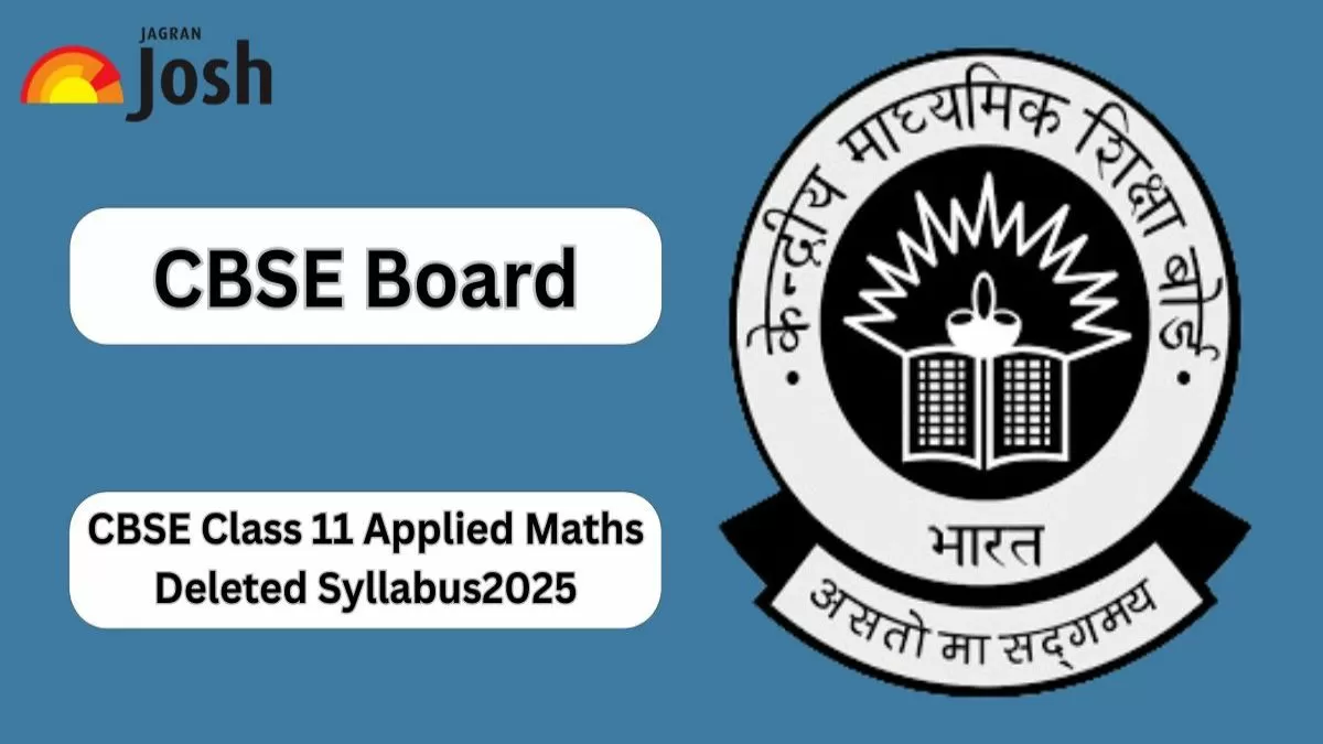 CBSE Class 11 Applied Maths Deleted Syllabus 2025