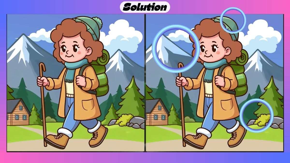 Find 3 Differences in 15 Seconds in This Hiking Picture