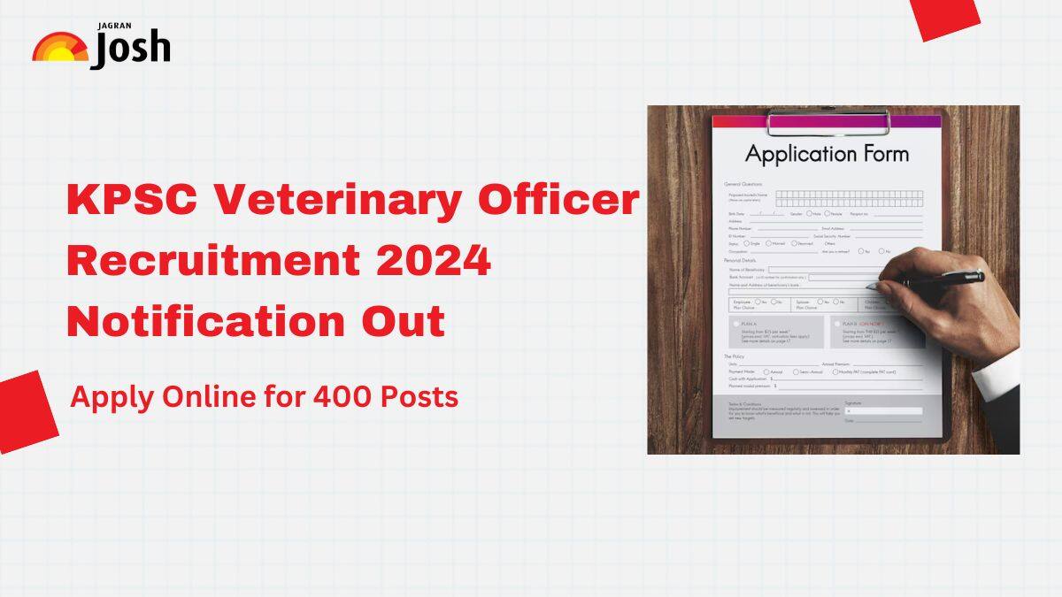 KPSC Veterinary Officer Recruitment 2024 Notification Out, Registration Begins on August 12; Check Eligibility