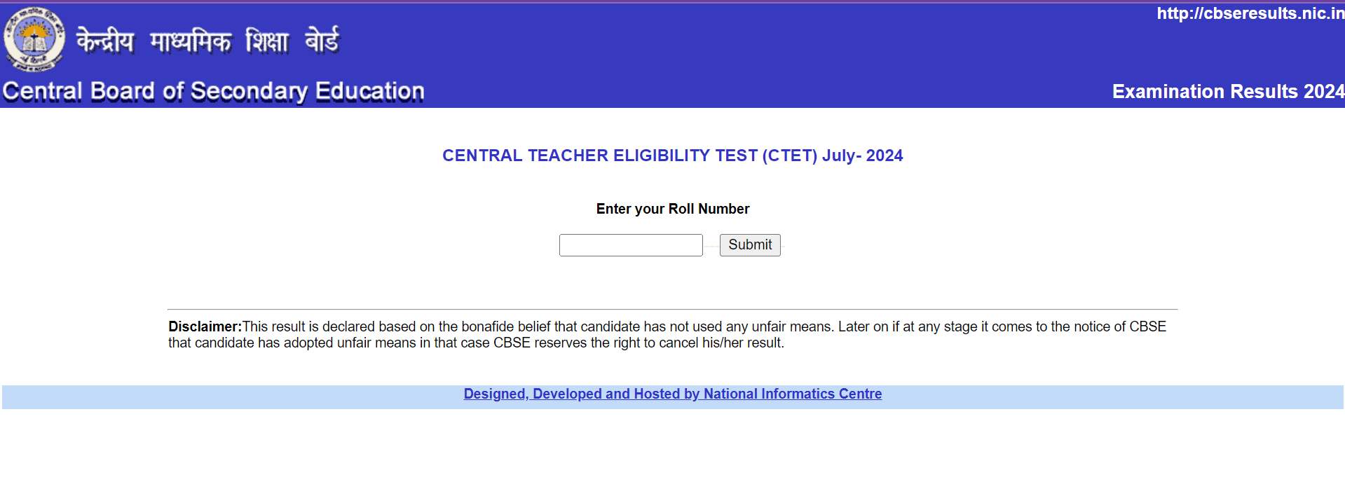 Ctet result 2024 out 1 2 