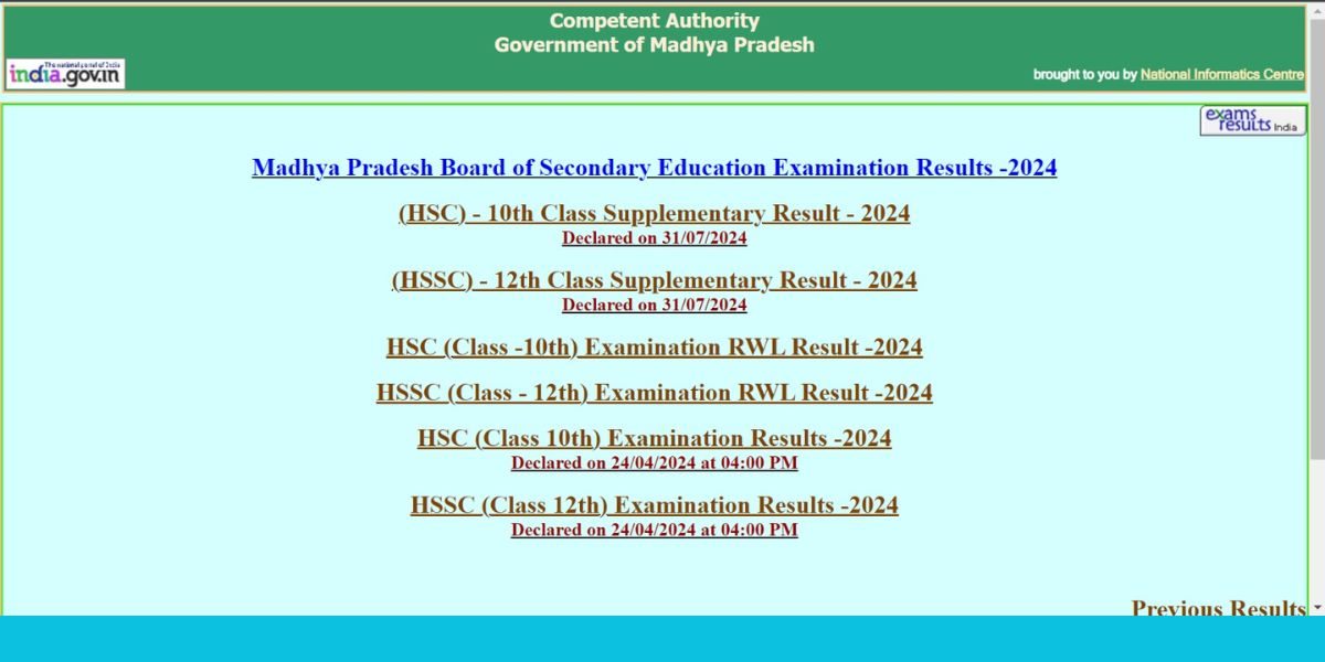 [डायरेक्ट लिंक] mpbse.nic.in Supplementary Result 2024: एमपी बोर्ड 10वीं, 12वीं सप्लीमेंट्री रिजल्ट जारी, यहां रोल नंबर से तुरंत चेक करें मार्क्स