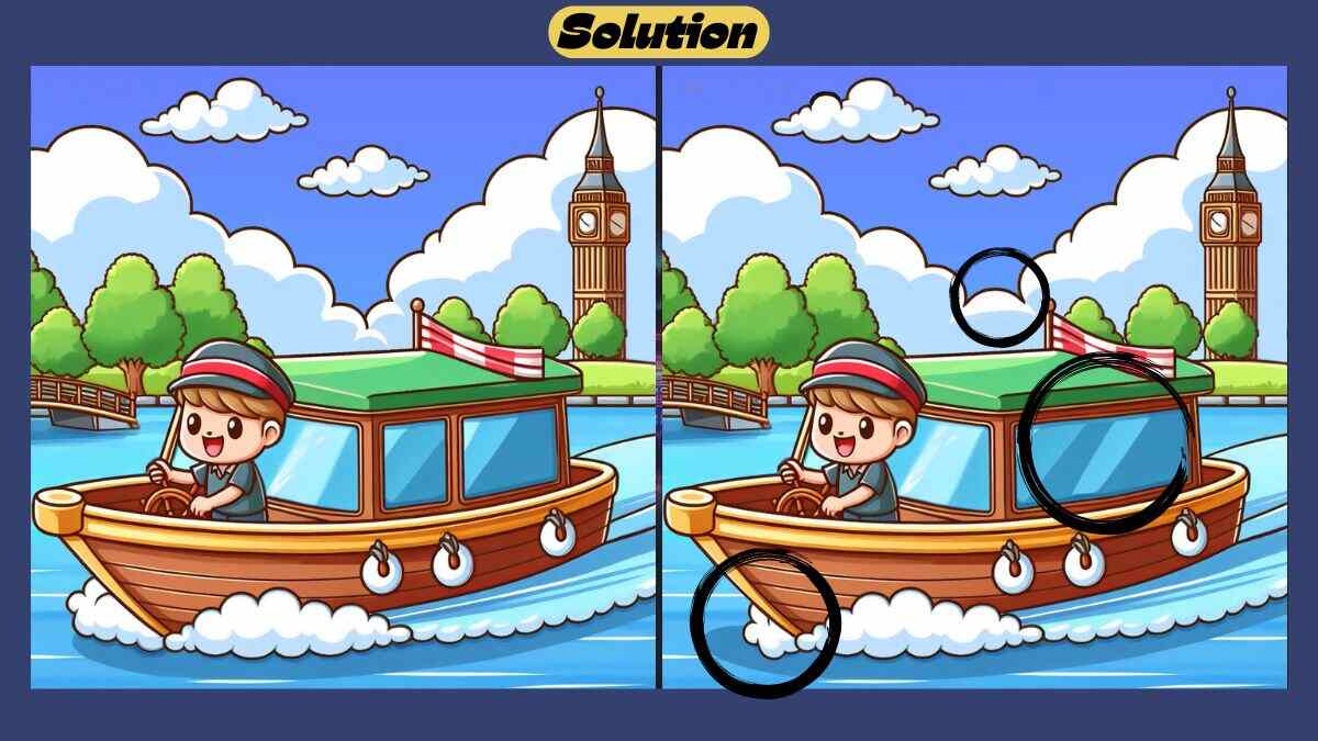Find 3 Differences in 37 Seconds in This Ferrying Scene