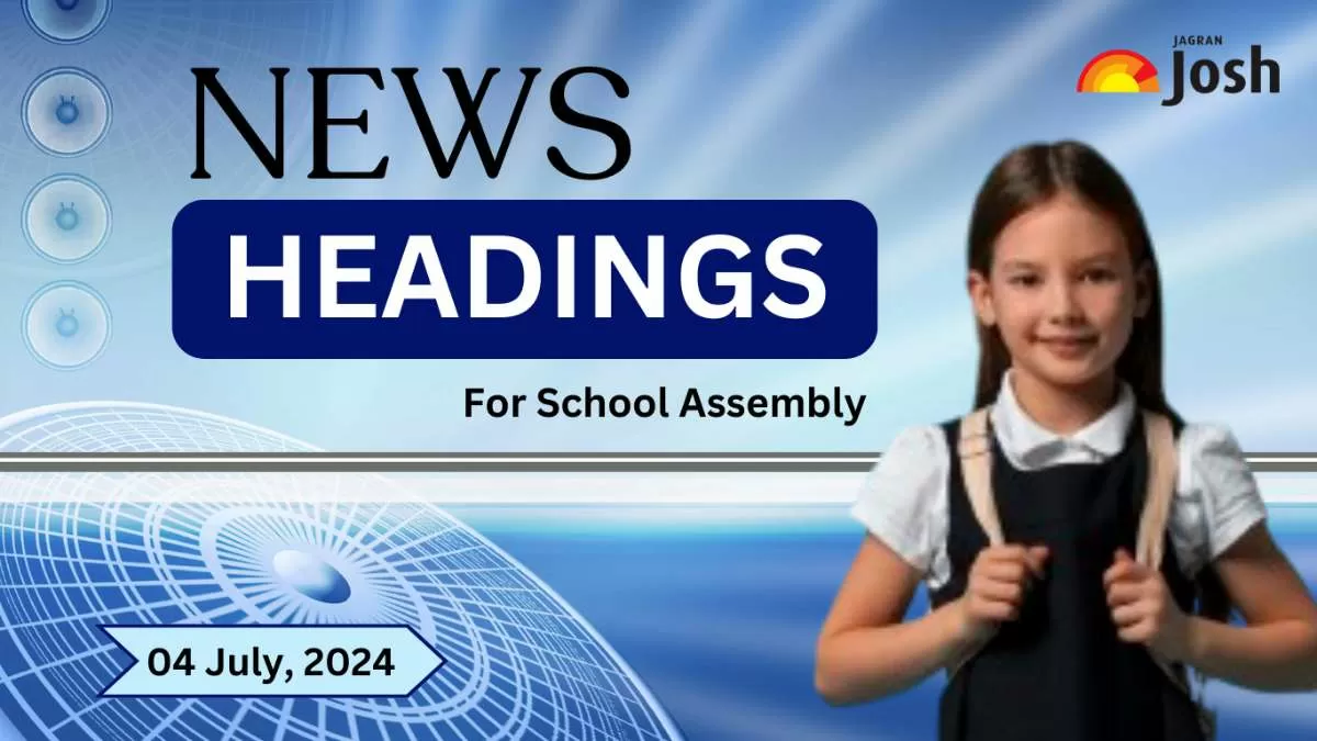 Get here today’s and tomorrow news headlines in English for School Assembly