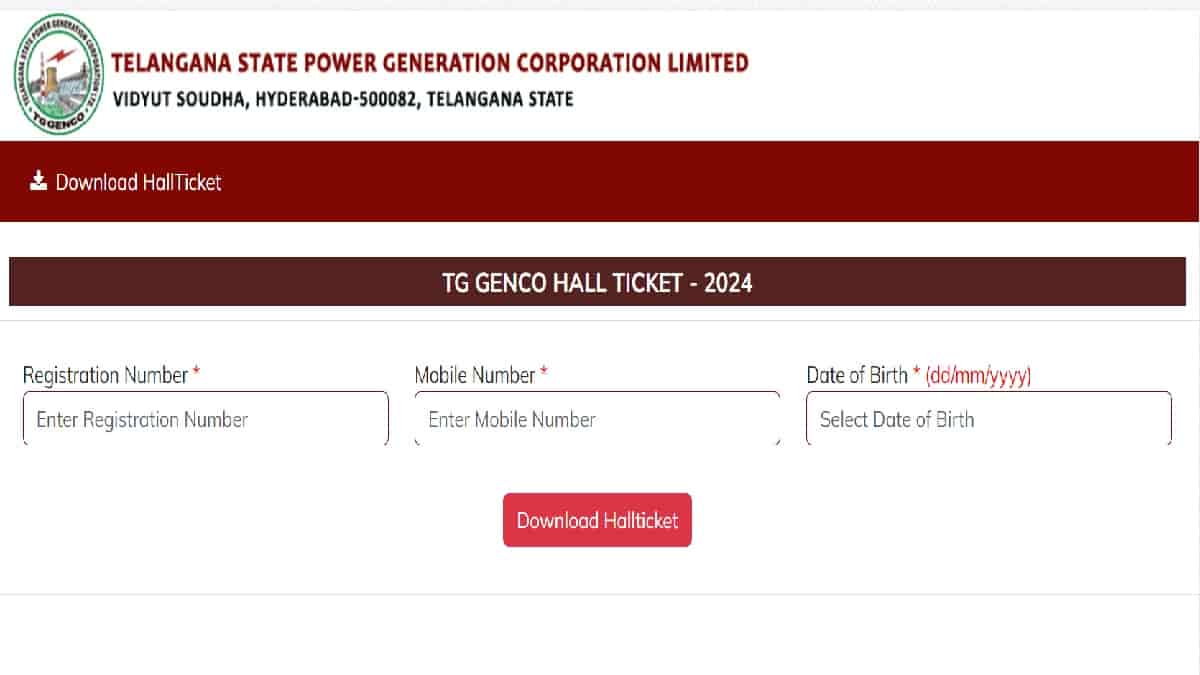 TSGENCO Admit Card 2024 OUT at tggenco.com: Download Hall Ticket Here