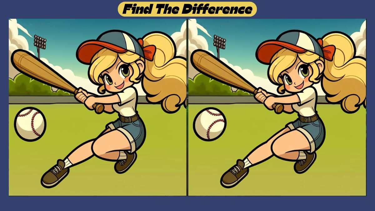 Spot the 3 Differences Between Baseball Pictures in 38 Seconds